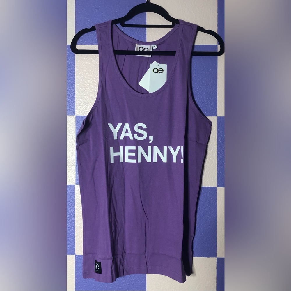 NWT Yas Henny Purple Tank Top